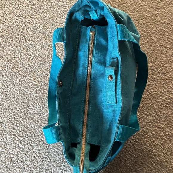 Stampin’ Up teal bag with leaf embroidery - Picture 6 of 6